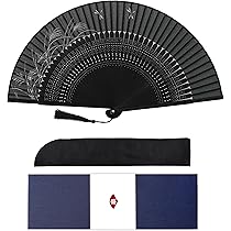 Amazon | [GOKEI] 正絹扇子 シルク扇子 メンズ 高級 扇子 絹地